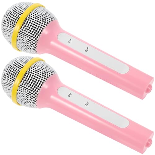 ibasenice 2St simuliertes Mikrofon geschirrset für Kunststoffmikrofon Zubehör Karaoke Kindermikrofonmodell Mikrofon-Stütze Plastik Rosa ibasenice 2St simuliertes Mikrofon geschirrset für Kunststoffmikrofon Zubehör Karaoke Kindermikrofonmodell Mikrofon-Stütze Plastik Rosa von ibasenice