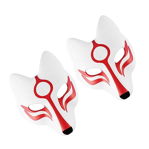 ibasenice 2pcs Weiß Set Maskerade Masken Für Erwachsene Eva Masken Cosplay Halloween Maskerade Party von ibasenice
