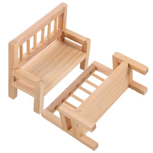 ibasenice 2Stücke Holzbank Für Puppenhaus Mini Möbel Zubehör Für Mini Und Spielhäuser Anregend Für Kreativität Und Fantasie Von Kindern ibasenice 2Stücke Holzbank Für Puppenhaus Mini Möbel Zubehör Für Mini Und Spielhäuser Anregend Für Kreativität Und Fantasie Von Kindern von ibasenice