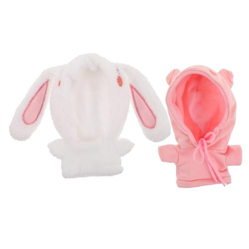 ibasenice 2Stücke Niedliche Hoodie Outfits für Plüschpuppen Elastischer Kapuzenpullover und Weicher Fleece Pullover für DIY Dekoration und Puppenanziehung ibasenice 2Stücke Niedliche Hoodie Outfits für Plüschpuppen Elastischer Kapuzenpullover und Weicher Fleece Pullover für DIY Dekoration und Puppenanziehung von ibasenice
