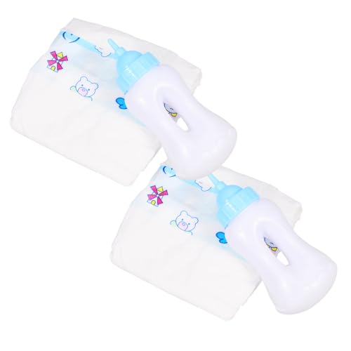 ibasenice Puppenflaschen-windel-Set Für Kinder 18-Zoll-puppenspielhausbedarf Miniaturflaschen Windeln Puppenzubehör ibasenice Puppenflaschen-windel-Set Für Kinder 18-Zoll-puppenspielhausbedarf Miniaturflaschen Windeln Puppenzubehör von ibasenice