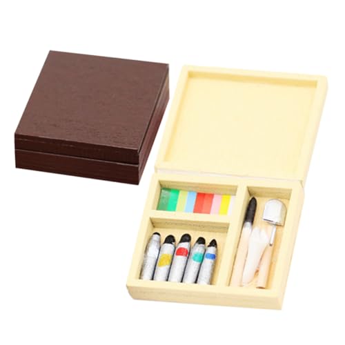 ibasenice 2er-Sets-Box Miniaturmodell Produkte Zubehör Klein Gefälscht Anlage Künstlich Mini House Accessory Miniaturfarbe Mini-Modell Farbmischwerkzeug Holz ibasenice 2er-Sets-Box Miniaturmodell Produkte Zubehör Klein Gefälscht Anlage Künstlich Mini House Accessory Miniaturfarbe Mini-Modell Farbmischwerkzeug Holz von ibasenice