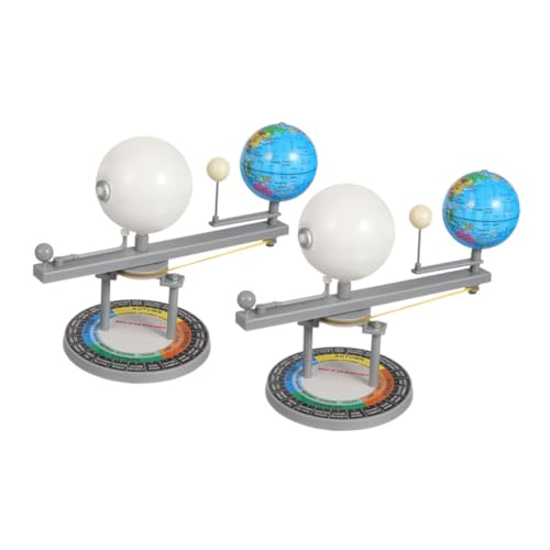 ibasenice 2pcs Sun Earth Moon Model Solar System Teaching Tool Kit Bildungsplanetarium Kinder DIY Sun Orbit Model Wissenschaftsmodell Modell ibasenice 2pcs Sun Earth Moon Model Solar System Teaching Tool Kit Bildungsplanetarium Kinder DIY Sun Orbit Model Wissenschaftsmodell Modell von ibasenice