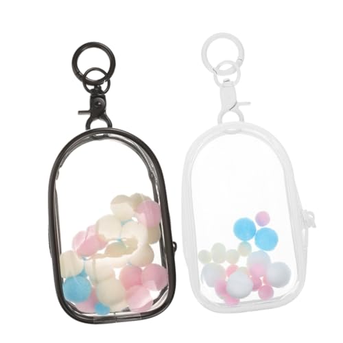 ibasenice Vitrine Für Figuren Mit Aufbewahrung Für Schlüsselanhänger 2 Stück PVC-Tasche Für Minifiguren ibasenice Vitrine Für Figuren Mit Aufbewahrung Für Schlüsselanhänger 2 Stück PVC-Tasche Für Minifiguren von ibasenice