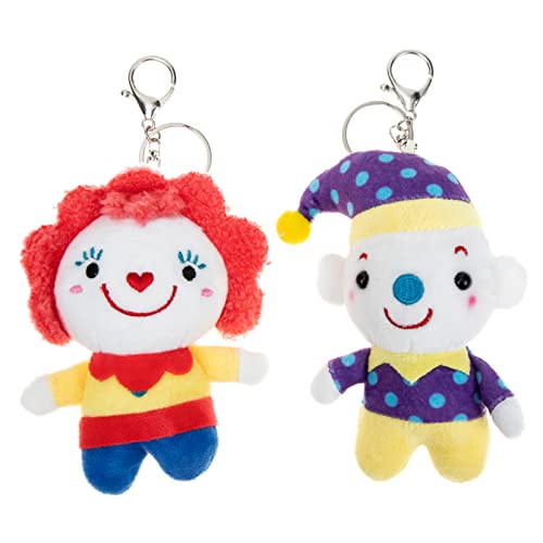 ibasenice Plüsch Clown Schlüsselanhänger Schultasche Schlüsselanhänger Set Geburtstag Weihnachten ibasenice Plüsch Clown Schlüsselanhänger Schultasche Schlüsselanhänger Set Geburtstag Weihnachten von ibasenice