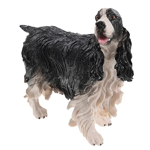 ibasenice 2st Cocker Spaniel-Modell Realistische Hundefigur Hunde-sammelfigur Simulationshundestatue Simulationshundefigur Tier Spielzeughund Kind Plastik Künstlicher Hund von ibasenice