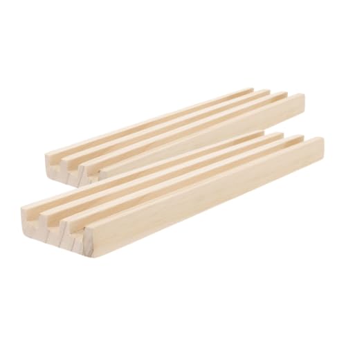 ibasenice 2 Stücke Holz Tabletts Basis Stabile Holz Für Mahjong Racks Tischplatte Spiel Basis Für Jungen Und Mädchen von ibasenice