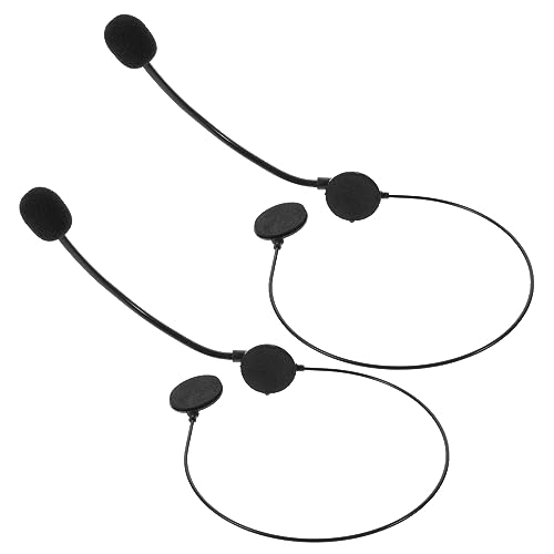 ibasenice Realistische Kopfhörer Modell Requisiten 2st Gefälschte Kopfhörer-Requisiten Sänger-Accessoire Realistischer Kopfhörer Tänzer-Headset Mikrofon Requisite Party Cosplay Kopfmikrofon von ibasenice