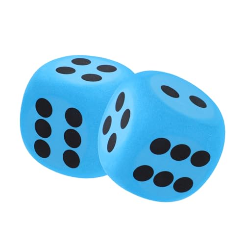 ibasenice 6cm Große Würfel Set 2 Stücke Große Würfel Für Kinder Spiele Klassenzimmer Party Pädagogisches Spielzeug von ibasenice