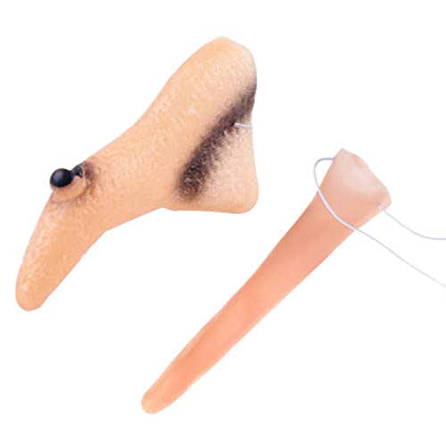 ibasenice 2st Halloween-Requisiten Halloween- Nasenkostüm Für Erwachsene Halloween-blasform Hexennase Für Frauen Hexennase Hexen Nase Halloween-tischdekoration Spitze Nase Gummi von ibasenice