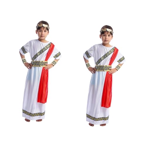 ibasenice Kinderkleidung 2st Kleidung Kleider Römisches Rollenspiel-outfit Junge Kind Einstellen Cosplay-Kostüm Für Kinder von ibasenice