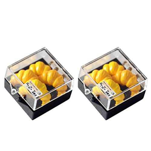 ibasenice Mini-lebensmittelzubehör Aus Harzmaterial 2-teiliges Realistisches Ananas-Croissant- Für Spielhaus von ibasenice