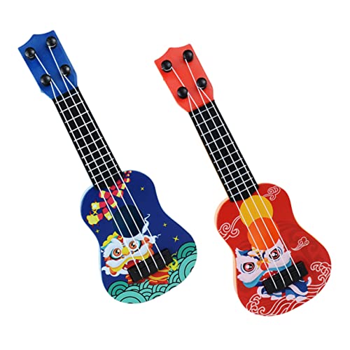 ibasenice 2St Mini-Gitarre Nachahmung von Gitarrenspielzeug Kinderinstrument Spielzeug Kinderspielzeug Spielzeuge Musikinstrumente Gitarre für Kinder Kleinkindgitarre 2 Jahre alt Mädchen Abs von ibasenice