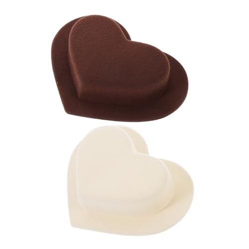 ibasenice 2st Mini-hut Kappe Herz Mütze Puppe Hutminiatur Miniaturhüte Für Partys Zarte Kleine Hüte Kleine Hüte Für Kuchendekor Mini-hüte Mini-miniatur-hut Kleine Hüte Basteln Eva von ibasenice