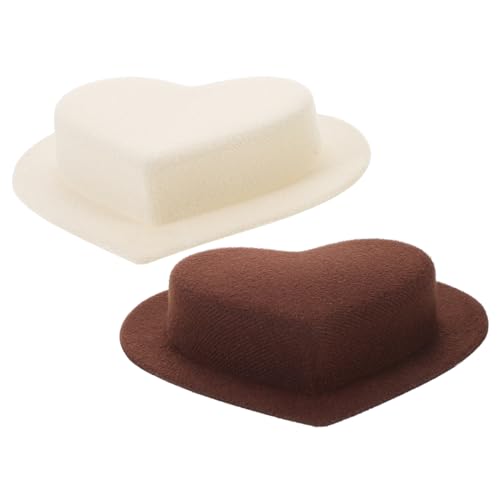 ibasenice Miniaturmütze 2 Stk Herzform Puppen-minimützen Miniatur-puppenmütze Winzige Mützen Bastelzubehör Minimützen Für Puppen ibasenice Miniaturmütze 2 Stk Herzform Puppen-minimützen Miniatur-puppenmütze Winzige Mützen Bastelzubehör Minimützen Für Puppen von ibasenice