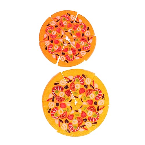 ibasenice 2 Stück Pizza-schneidespielzeug Für Kinder Pädagogisches Simulations-lebensmittelspielzeug Aus Kunststoff Schneidespielzeug Für Kinder Und Ecken von ibasenice