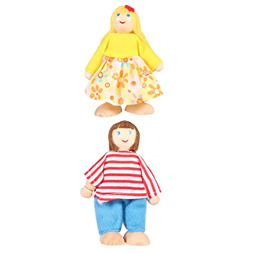 ibasenice 2st Puppen Charakter Puppen Leuchtende Puppe Mini-Dekoration Bewegliche Puppen Heimpuppe Mini-Puppen Rollenspielpuppen Anhänger Puppen Hohler Blumenständer Pp Baumwolle von ibasenice