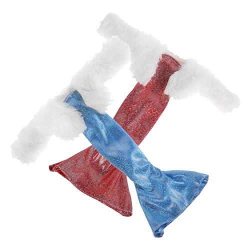 ibasenice 2st Puppenmodekleid Puppenkleid-Accessoires Puppe Verkleiden Zubehör Puppe Formelles Kostüm Puppenkleidung Puppen-Party-Outfit Partykleid Für Puppen Puppen-anziehoutfits Stoff von ibasenice
