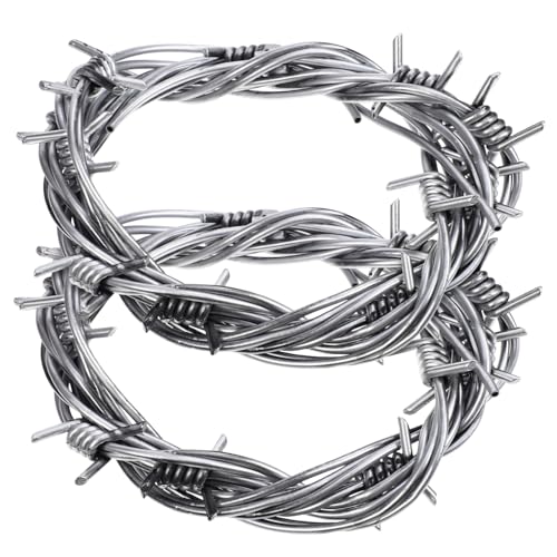 ibasenice 2st Simulationsdrahtkette Animatronik Halloween Stacheldraht Zum Basteln Halloween-Lichter Lustig Aufkleber Schleife Animiert Szene Festdrahtverzierung Girlande Strudel Silver PVC ibasenice 2st Simulationsdrahtkette Animatronik Halloween Stacheldraht Zum Basteln Halloween-Lichter Lustig Aufkleber Schleife Animiert Szene Festdrahtverzierung Girlande Strudel Silver PVC von ibasenice