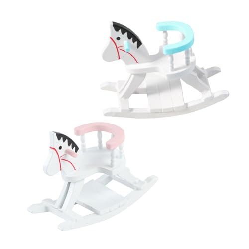 ibasenice 2St Simulationsstuhl Schaukelpferd Spielzeug Schaukelstuhl für Pferde aus möbel schaukelstuhl stühle Kinderzimmermöbel Stuhlverzierung aus hölzern von ibasenice