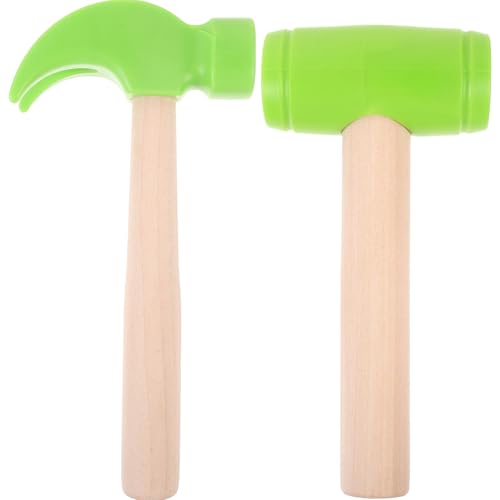 ibasenice 2st Simulationswerkzeuge Für Mallet- Kleiner Schlaghammer -Hammer- Gefälschtes Hammerspielzeug Kinderhammer Kleine Hammerspielzeuge Holz von ibasenice