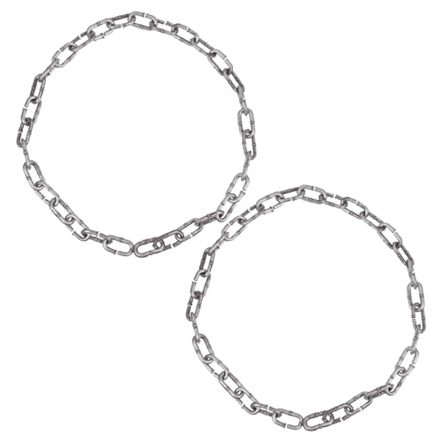 ibasenice 2st Simulierte Eisenkette Halloween-Bowling Streich Halloween-Kette Kostüm Aufkleber Im Freien Maskerade Häftling Unter Gefängnis Halloween- Kettenstütze Plastik Silver ibasenice 2st Simulierte Eisenkette Halloween-Bowling Streich Halloween-Kette Kostüm Aufkleber Im Freien Maskerade Häftling Unter Gefängnis Halloween- Kettenstütze Plastik Silver von ibasenice
