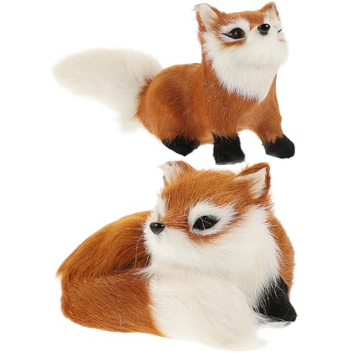ibasenice 2st Simulierter Fuchs Tiere Wolf Fuchsplüsch Wohnkultur Haustier Entzückende Tierfigur Home Decore Plüschpuppe Simulation Tiermodell Füchse Statue Plüschfigur Samt ibasenice 2st Simulierter Fuchs Tiere Wolf Fuchsplüsch Wohnkultur Haustier Entzückende Tierfigur Home Decore Plüschpuppe Simulation Tiermodell Füchse Statue Plüschfigur Samt von ibasenice