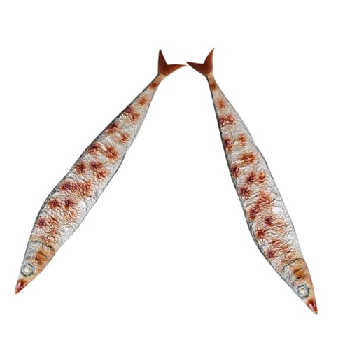 ibasenice 2st Simulierter Saury Spielzeug Kunststoff-spielnahrung Für Die Kinderküche Ernährungsmodelle Für Den Unterricht Lebensmittelmodelle Zur Präsentation Künstliches Fischfleisch PVC von ibasenice