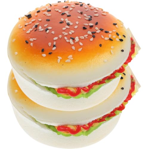 ibasenice Realistisches Gussmaterial Gefälschte Burger-Modelle 2 Stück Für Restaurant- Party-Spielzeug ibasenice Realistisches Gussmaterial Gefälschte Burger-Modelle 2 Stück Für Restaurant- Party-Spielzeug von ibasenice