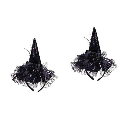 ibasenice 2st Stirnbänder Für Kinder Frauenkleidung Kostüme Für Mädchen Stirnbänder Für Erwachsene Halloween-hexe-stirnbänder Hexenkostüm Stirnband Der Junge Damen Zubehör Cosplay von ibasenice