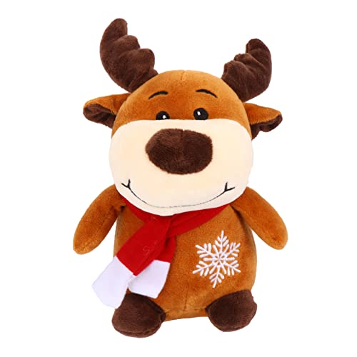 ibasenice 2st Weihnachts Puppen Tischdekoration Für Weihnachten Weihnachtsfeierzubehör Weihnachtsmann Dekorationen REH Gefüllte Puppe Rentier Stofftier Spielzeug Sofa Kind Kopfkissen Plüsch von ibasenice