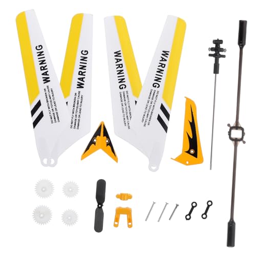 ibasenice 2stücke Ersatzteile Set Gelb Vollständige Ersatzteile Für Hubschrauber Inklusive Blades Tail Decorations Und Inner Shaft Praktisches Zubehör Für Modellhubschrauber von ibasenice