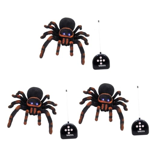 ibasenice 3 STK Halloween-spinnendekorationen Streich-Requisiten Spielzeuge Spinnenspielzeug Halloween-Spielzeug Elektrisch Kind von ibasenice