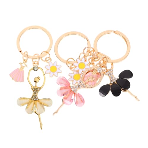 ibasenice 3 STÜCKE Ballerina Schlüsselanhänger mit Tanzendem Anhänger Niedliche Charms für Damen Vielseitige Taschen und Autoschlüssel Deko Schwarz Beige als Partygeschenk ibasenice 3 STÜCKE Ballerina Schlüsselanhänger mit Tanzendem Anhänger Niedliche Charms für Damen Vielseitige Taschen und Autoschlüssel Deko Schwarz Beige als Partygeschenk von ibasenice