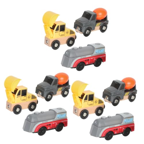 ibasenice 3 Sätze Baufahrzeug Lastwagen für Kinder Auto für Kinder Spielzeug Modelle LKW-Modell am Straßenrand für Kinder Auto Model klein einstellen Elektroauto technisches Fahrzeug Plastik von ibasenice