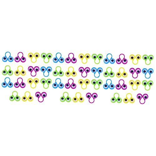 ibasenice 3 Sätze Brillenring Puppen Kinderpuppen The Puppeteers Game Handpuppen Kid Toys Finger Augen Neuheit Fingerspielzeug Fingerringpuppen Bildungsspielzeug Plastik 15 Stücke * 3 von ibasenice