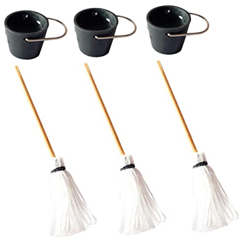 ibasenice 3 Sätze Eimer-Mop-Modell für kinderspielzeug Geburtstagsgeschenk für hühner Dekoration wischeimer Mini-Eimer-Mopp-Kit kleines Hauszubehör Eisen ibasenice 3 Sätze Eimer-Mop-Modell für kinderspielzeug Geburtstagsgeschenk für hühner Dekoration wischeimer Mini-Eimer-Mopp-Kit kleines Hauszubehör Eisen von ibasenice