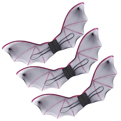 ibasenice 3 Sätze Fledermausflügel Fledermäuse Halloween -Dekorationen Fledermaus Wanddekoration Halloween- simulierter Flügel Halloween -Kostüm Stoff Black von ibasenice