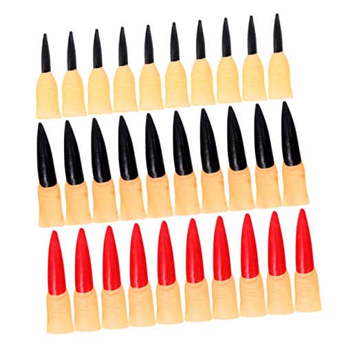 ibasenice 3 Sätze Halloween Gefälschte Gel-Nagel-kit Geste Zubehör Arm Schläger Trick Stall Nägel Kleben Nägel Drücken Figur Nagellack Nagelabziehbilder Zombie Vinyl von ibasenice