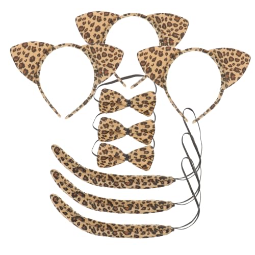 ibasenice 3 Sätze Katzenohren Set mit Haarreif und Fliege Tierkostüm für Fasching Halloween Karneval und Mottopartys aus Strapazierfähigem Teiliges Set Gelbes Leopardenmuster ibasenice 3 Sätze Katzenohren Set mit Haarreif und Fliege Tierkostüm für Fasching Halloween Karneval und Mottopartys aus Strapazierfähigem Teiliges Set Gelbes Leopardenmuster von ibasenice