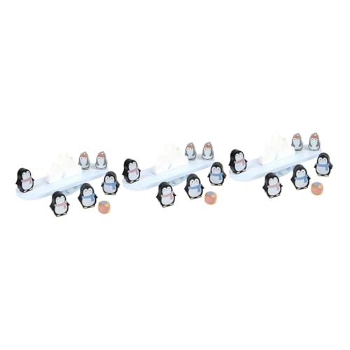 ibasenice 3 Sätze Kidcraft-spielset Spielzeug Pinguin, Der Stapelblöcke Balanciert Bausteine ​​in Pinguinform Modell Stapeln Kind von ibasenice