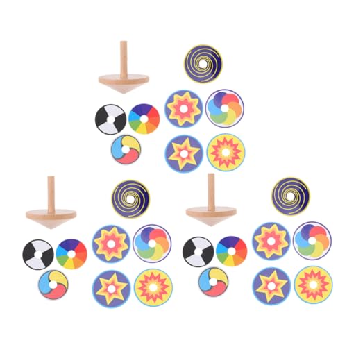 ibasenice Spiral-gyroskop-spielzeugset Aus Holz – 3-teilig Für Kinder – Handgefertigt Und Lustig Zum Spielen ibasenice Spiral-gyroskop-spielzeugset Aus Holz – 3-teilig Für Kinder – Handgefertigt Und Lustig Zum Spielen von ibasenice