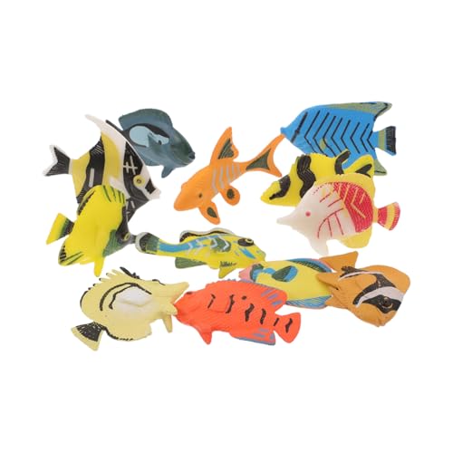 ibasenice 3 Sätze Mini Tropische Fische Figuren aus Kunststoff Leichte und Ungiftige Meeres-Tier-Dekorationen Aquarium Ornamente Kinderspielzeug für Fantasievolles und Lernspaß von ibasenice