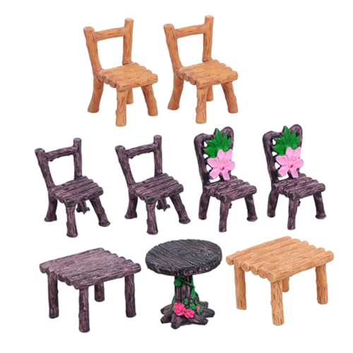 ibasenice 3 Sätze Miniatur Tisch und Stühle aus Robustem Harz für DIY Mikro Landschaft Feengarten Dekoration Geeignet für Schreibtisch Regal und Puppenhaus ibasenice 3 Sätze Miniatur Tisch und Stühle aus Robustem Harz für DIY Mikro Landschaft Feengarten Dekoration Geeignet für Schreibtisch Regal und Puppenhaus von ibasenice