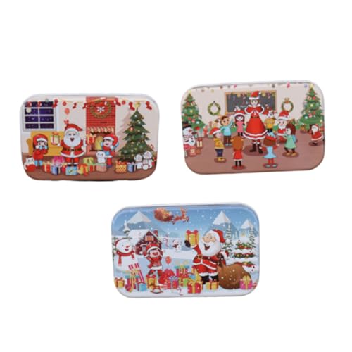 ibasenice 3 Sätze Puzzle basteln für bastelmaterial für weihnachtspuzzel weihnachtssdeko bastelzeug für pädagogisches Weihnachtsspielzeug Robin-Board von ibasenice