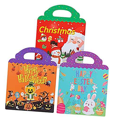 ibasenice 3 Sätze Stickerbuch für Halloween stickerbuch für Flugzeugaktivitäten für Kleinkinder Bücher Aufkleber mit Stickerbuch Weihnachtsszenen-Stickerbuch ibasenice 3 Sätze Stickerbuch für Halloween stickerbuch für Flugzeugaktivitäten für Kleinkinder Bücher Aufkleber mit Stickerbuch Weihnachtsszenen-Stickerbuch von ibasenice