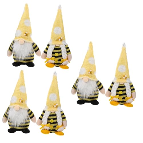 ibasenice 3 Sätze Zwei GNOME Puppen Dekoration Für Bee Festival Gesichtslose GNOME Figuren Frühlingsfest Deko Für Partys Für Freunde Und Familie 2 Stücke * 3 ibasenice 3 Sätze Zwei GNOME Puppen Dekoration Für Bee Festival Gesichtslose GNOME Figuren Frühlingsfest Deko Für Partys Für Freunde Und Familie 2 Stücke * 3 von ibasenice