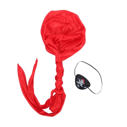 ibasenice 3 Satz Piratenkostüm mit Maske Kopftuch Augenklappe Piratenhut für Halloween Piraten Mottoparty Verkleidung Schatzsuche Partyzubehör ibasenice 3 Satz Piratenkostüm mit Maske Kopftuch Augenklappe Piratenhut für Halloween Piraten Mottoparty Verkleidung Schatzsuche Partyzubehör von ibasenice