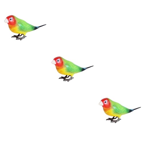 ibasenice 3 Stck. Papagei Figurine Simuliertes Wildvogel Deko Element für Vorschule Tragbar ibasenice 3 Stck. Papagei Figurine Simuliertes Wildvogel Deko Element für Vorschule Tragbar von ibasenice