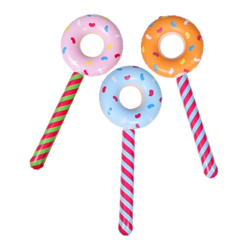ibasenice Aufblasbare Donut-lollipop-sticks Set Donut Candy Ballon Dekorationen Für Geburtstagsparty Supplies von ibasenice